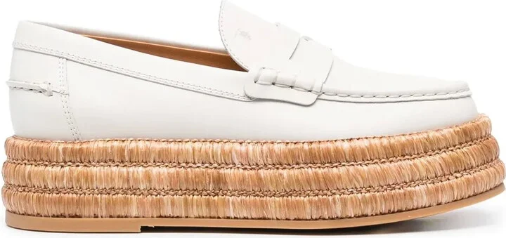 Platform Leather Loafers