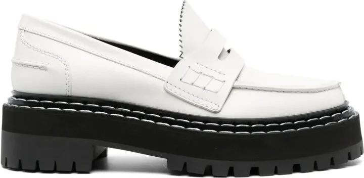 Platform Leather Loafers