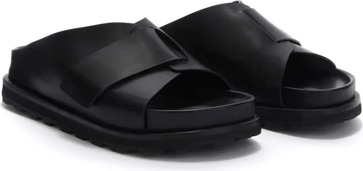 Platform Leather Slides - Image 2