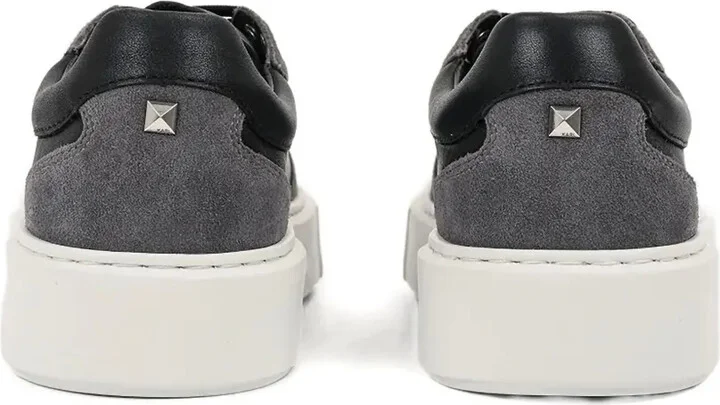 Platform Leather Suede Sneakers - Image 3