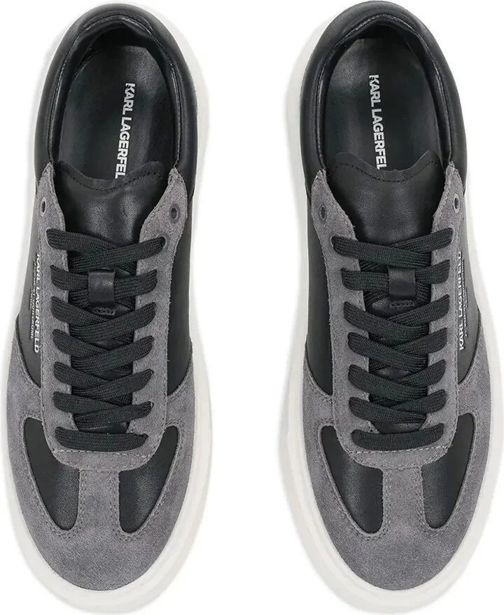 Platform Leather Suede Sneakers - Image 4