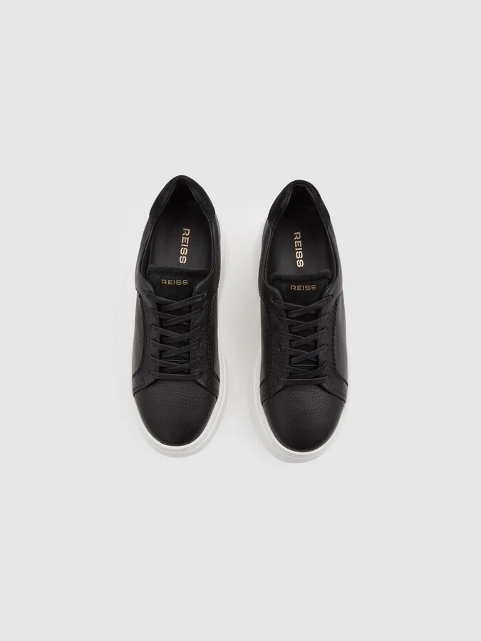 Platform Leather Trainers - Image 3