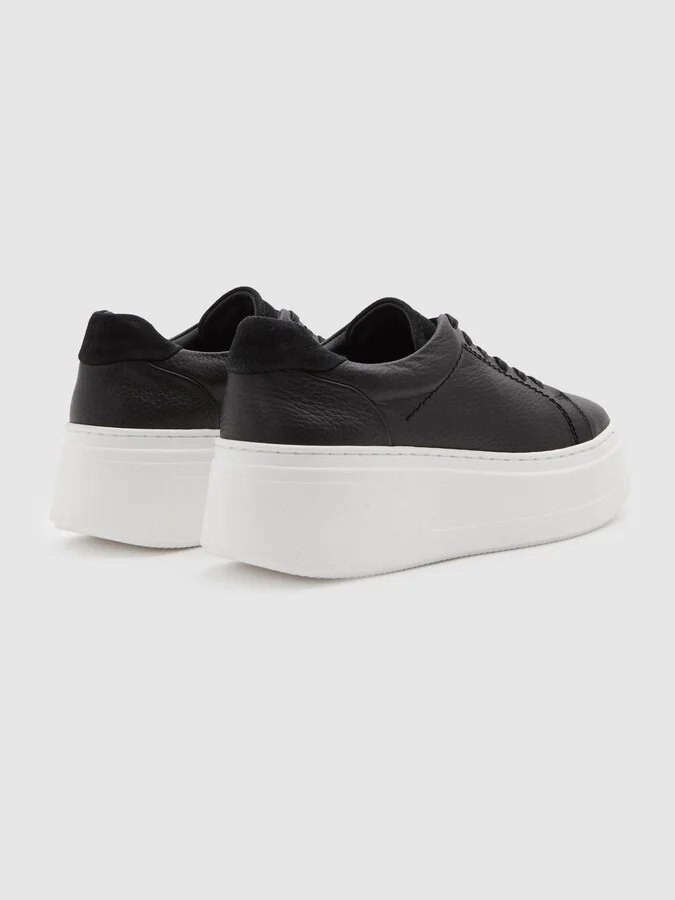 Platform Leather Trainers - Image 4