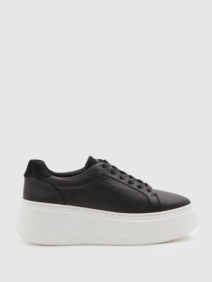 Platform Leather Trainers
