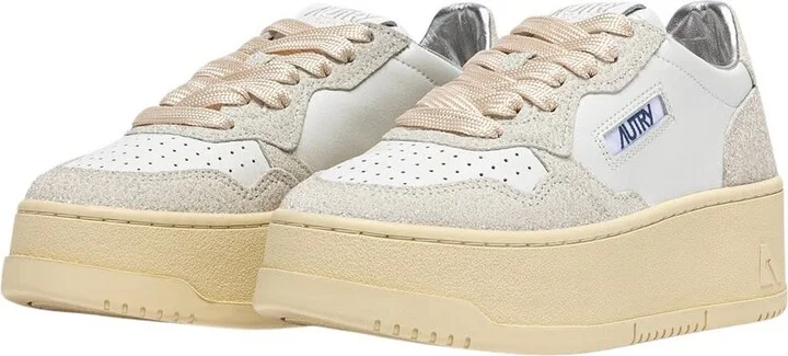 Platform Low Lea Stars Wht Wht - Image 2