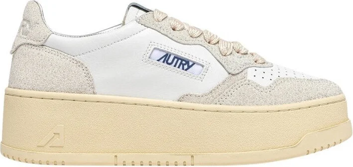 Platform Low Lea Stars Wht Wht Sneakers