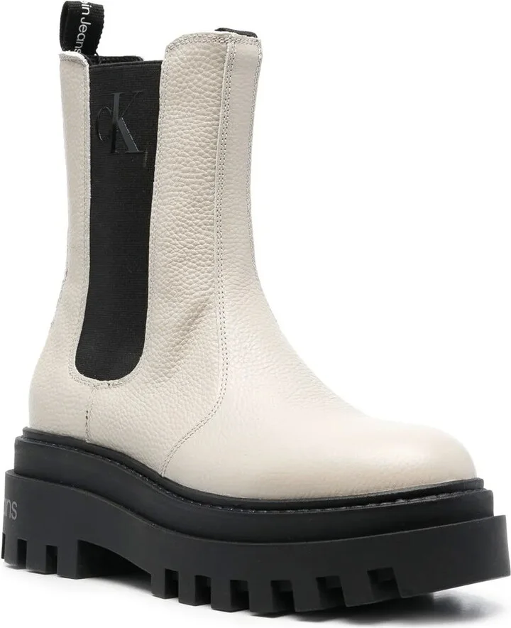 Platform Lug-Sole Chelsea Boots - Image 2