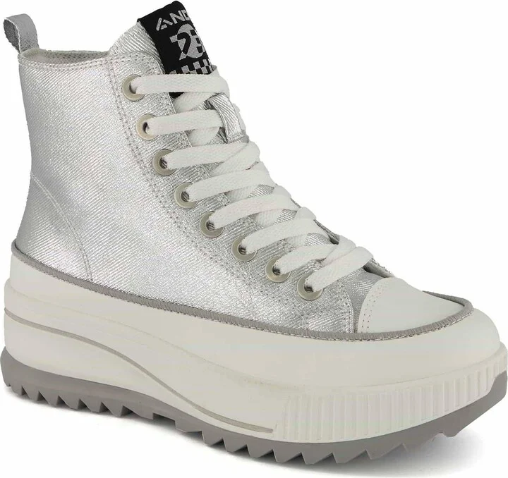 Platform Metallic Sneaker Booties