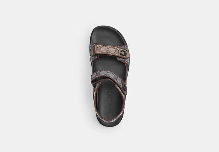 Platform Sandal In Signature Jacquard - Image 4