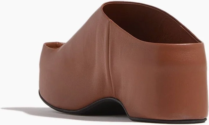 Platform Sandal in Wood - Image 3