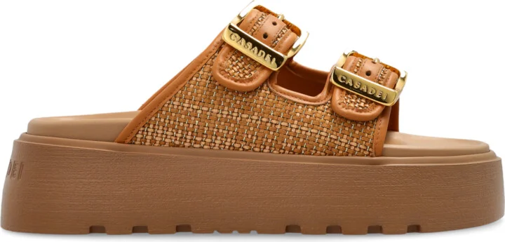 Platform Sandals, , - Brown
