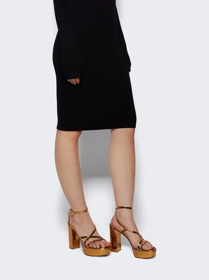 Platform Sandals Gold