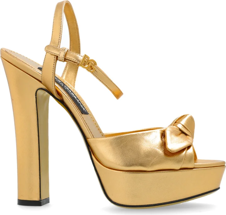 Platform Sandals, , - Gold
