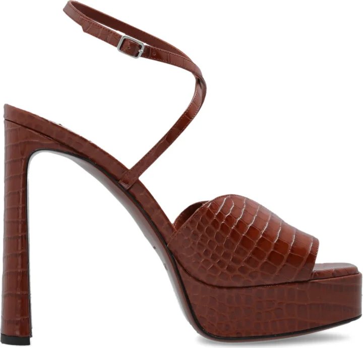 Platform Sandals "Karli", , - Brown