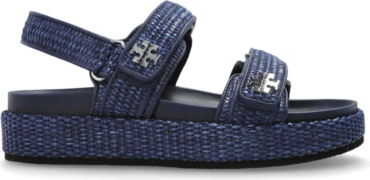 Platform Sandals 'Kira', , Navy - Blue