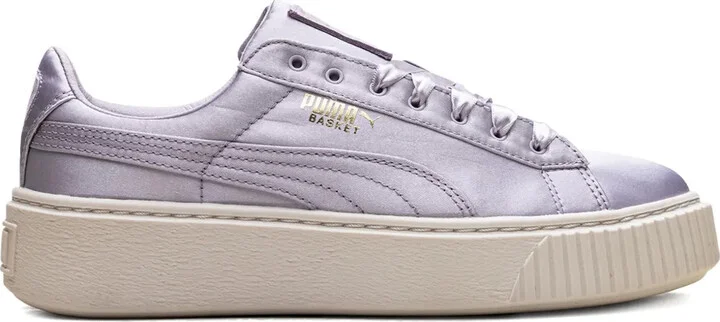 Platform Satin Sneakers