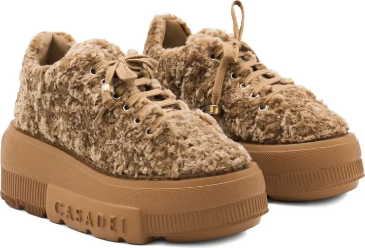 Platform Shearling Trainers - Image 2