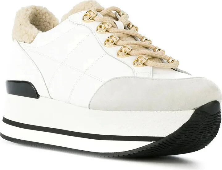 Platform Shearling Trainers - Image 2