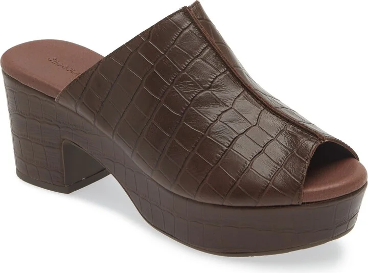 Brown Embossed Crocodile
