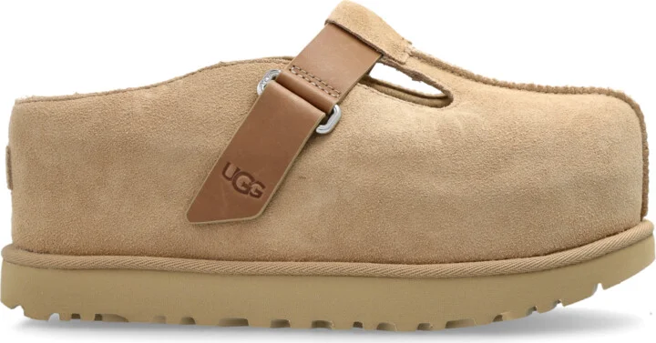 Platform Slides Goldenstar Hi Clog, , - Beige