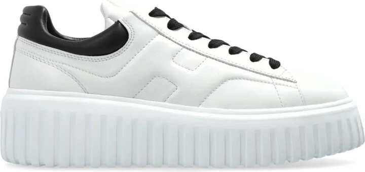 Platform Sneakers ‘H-Stripes’, , - White