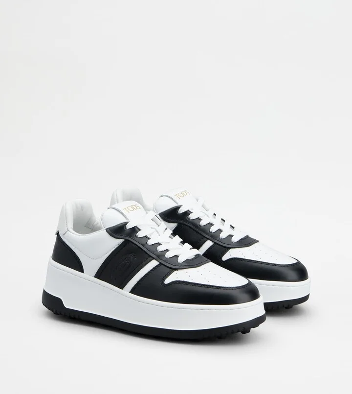 Platform Sneakers in Leather - Image 2