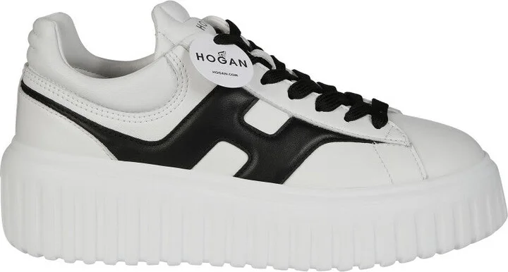 Platform Sneakers With Black Accents