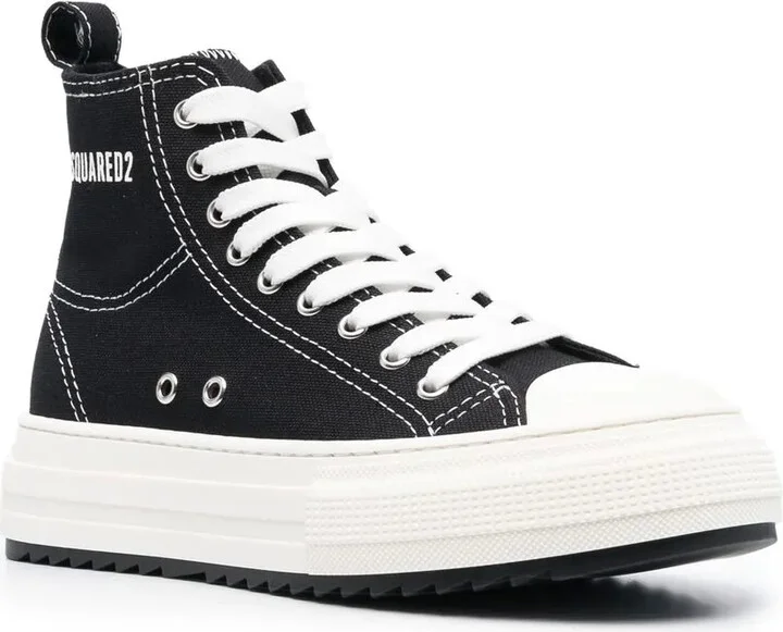 Platform-Sole High-Top Sneakers - Image 2