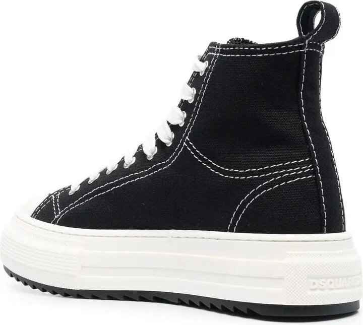 Platform-Sole High-Top Sneakers - Image 3