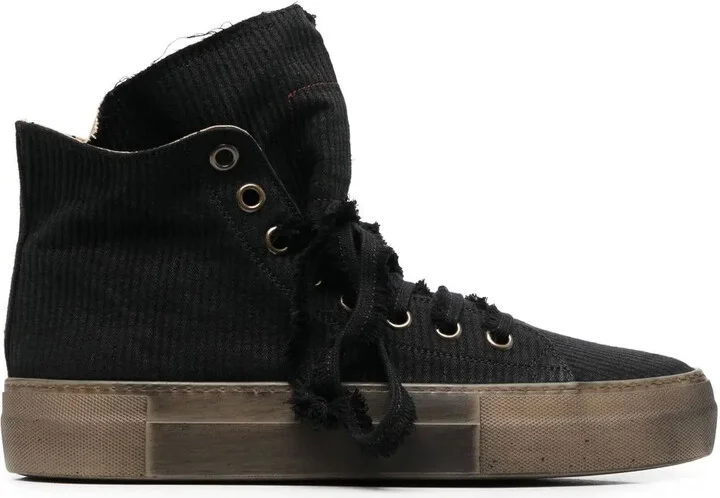 Platform-Sole High-Top Sneakers