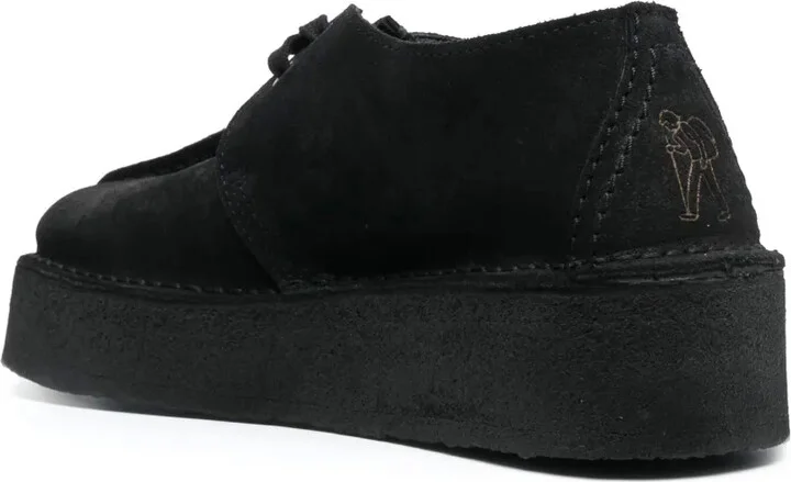 Platform-Sole Leather Sneakers - Image 3