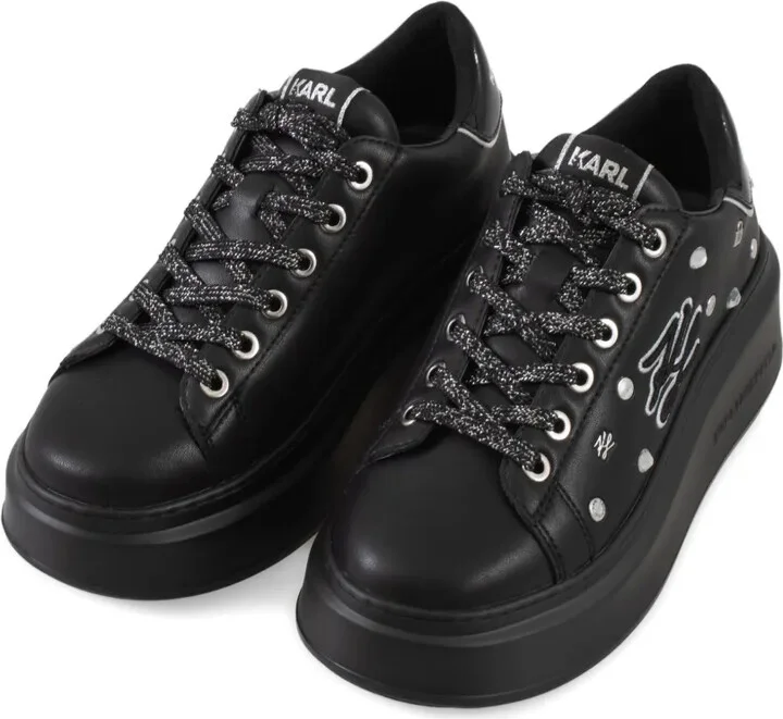 Platform Studded Sneakers - Image 3