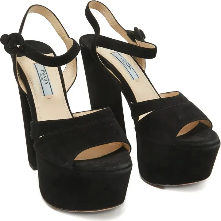 Platform Suede Sandals - Image 2