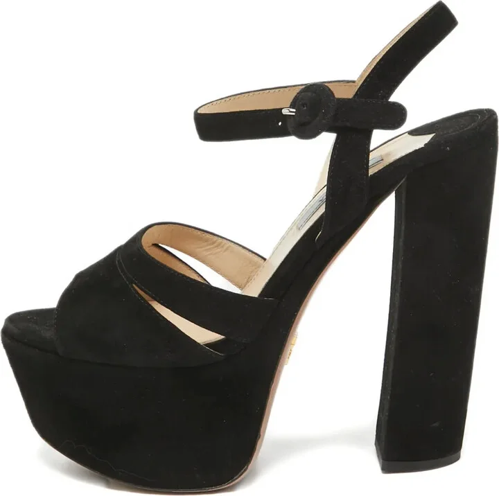 Platform Suede Sandals