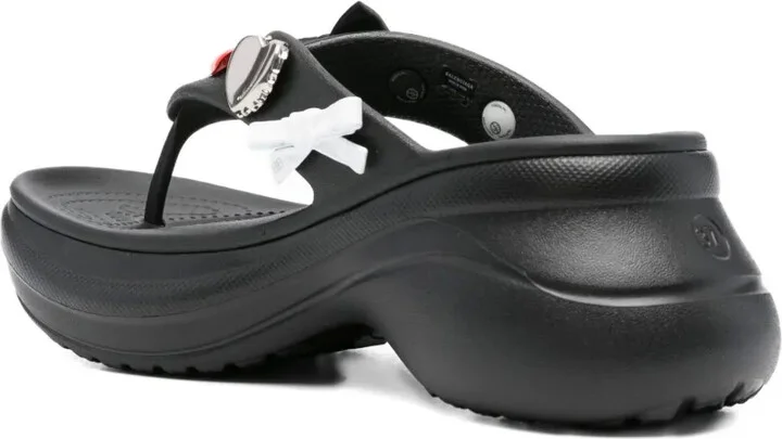 Platform Thong Croc Slides - Image 3