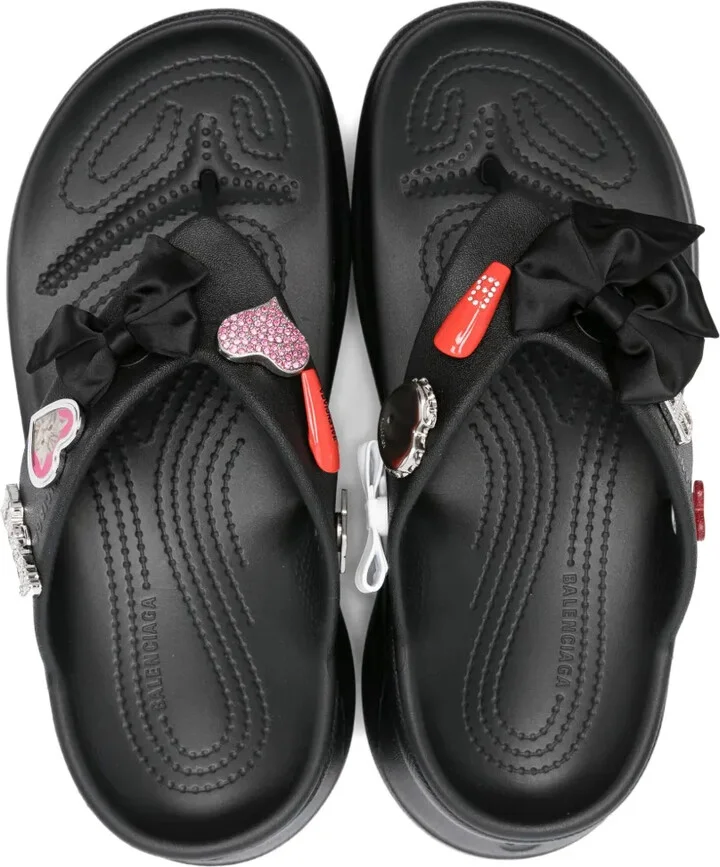 Platform Thong Croc Slides - Image 4
