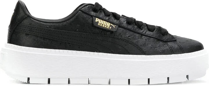 Platform Trace Ostrich sneakers