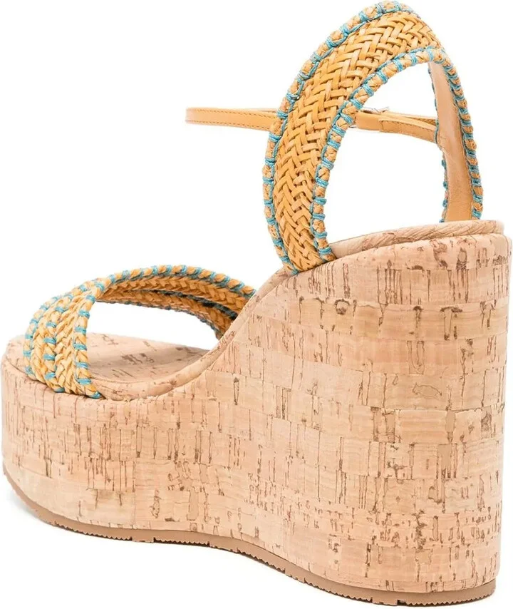 Platform Woven Sandals - Image 3