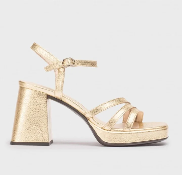 Platinum Love Sandal In Metallic