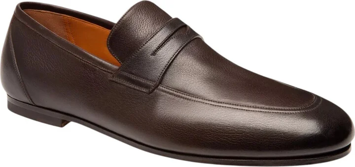 Plator 6228827 Men's Prune Calf Plain Leather Loafers