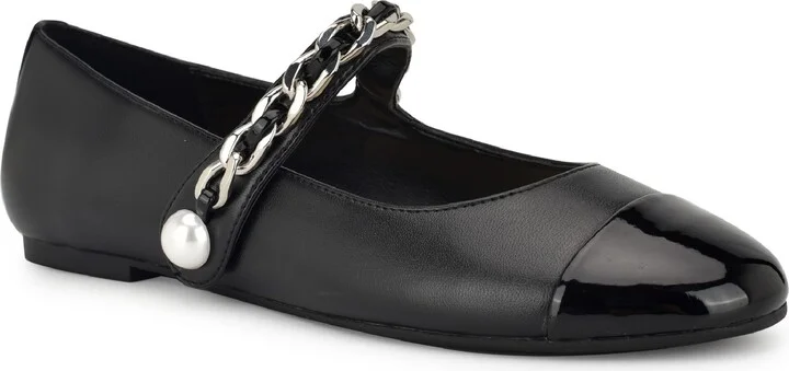 Platy Mary Jane Cap Toe Flat