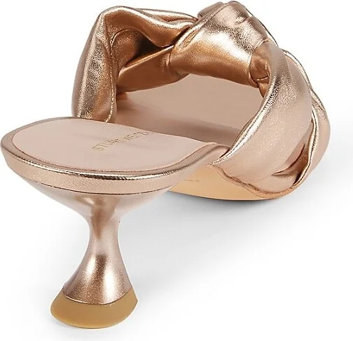 Playa 55MM Knot Metallic Leather Sandals - Image 3