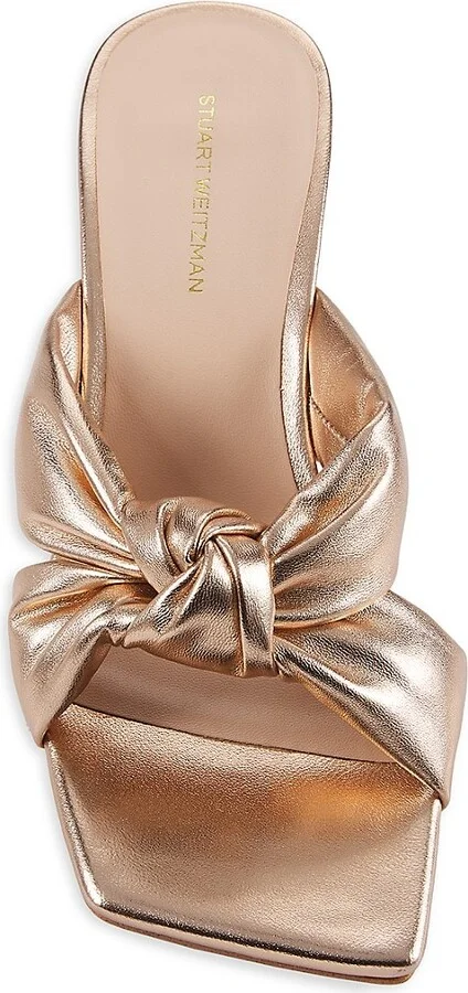 Playa 55MM Knot Metallic Leather Sandals - Image 5