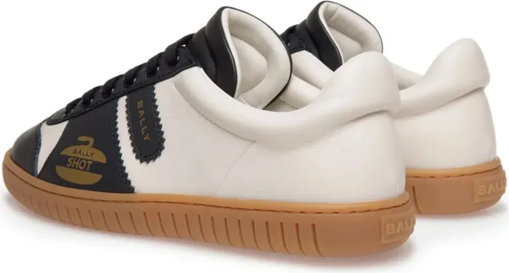 Player curling-motif leather sneakers - Image 3