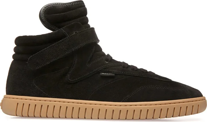Player suede high-top sneakers