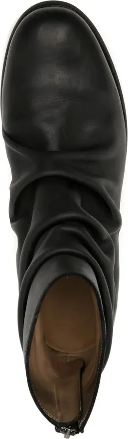 Pleat-Detail Leather Boots - Image 4