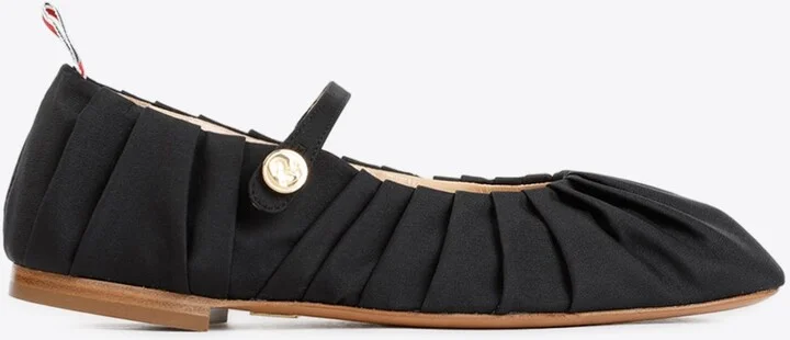 Pleated Ballet Flats