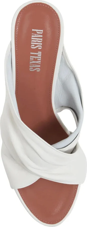 Pleated Cross-Strap Sandals - Image 3
