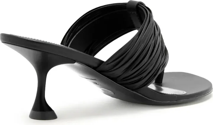 Pleated-Detail Heeled Sandals - Image 3