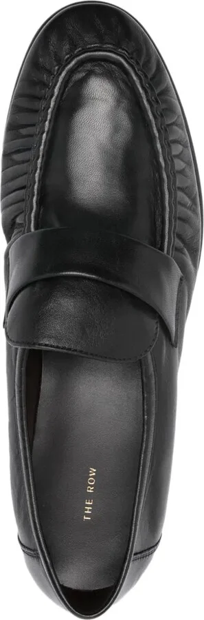 Pleated Leather Loafers - Image 4